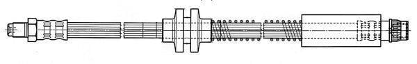 Flexible de frein (Durite de frein) FERODO ref. FHY2602