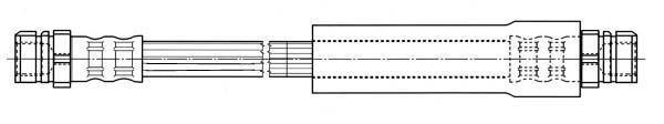 Flexible de frein (Durite de frein) FERODO ref. FHY2608