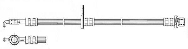 Flexible de frein (Durite de frein) FERODO ref. FHY2609
