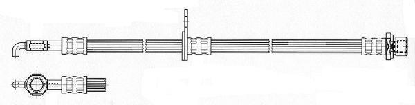 Flexible de frein (Durite de frein) FERODO ref. FHY2610
