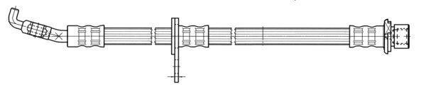 Flexible de frein (Durite de frein) FERODO FHY2621