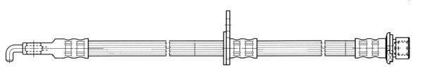 Flexible de frein (Durite de frein) FERODO ref. FHY2629