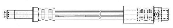 Flexible de frein (Durite de frein) FERODO ref. FHY2639