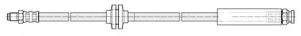 Flexible de frein (Durite de frein) FERODO ref. FHY2653