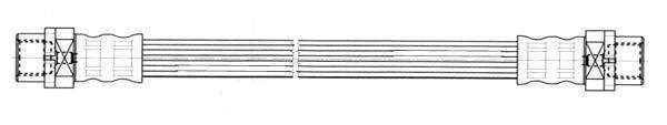 Flexible de frein (Durite de frein) FERODO ref. FHY2654