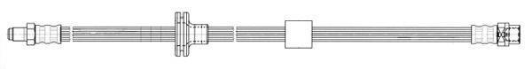 Flexible de frein (Durite de frein) FERODO ref. FHY2661