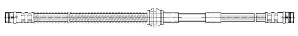 Flexible de frein (Durite de frein) FERODO FHY2670