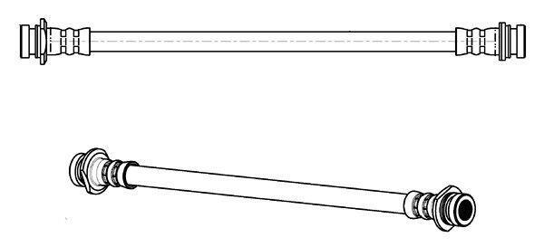 Flexible de frein (Durite de frein) FERODO FHY2691