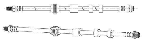 Flexible de frein (Durite de frein) FERODO ref. FHY2720