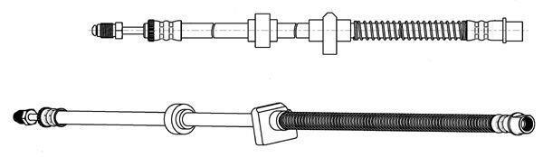 Flexible de frein (Durite de frein) FERODO FHY2725