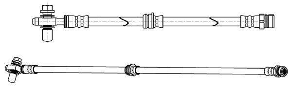 Flexible de frein (Durite de frein) FERODO FHY2728