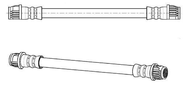 Flexible de frein (Durite de frein) FERODO ref. FHY2746