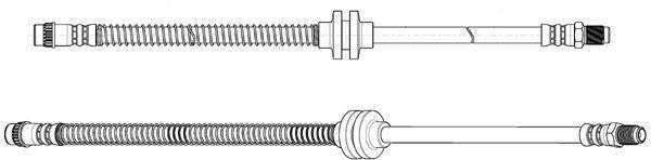 Flexible de frein (Durite de frein) FERODO ref. FHY2778