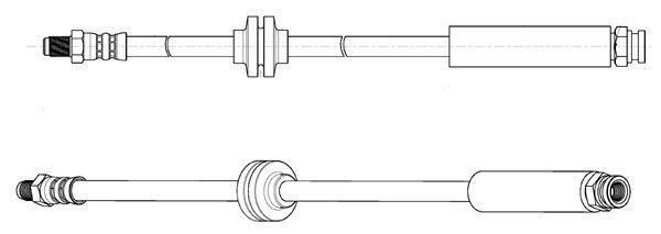 Flexible de frein (Durite de frein) FERODO ref. FHY2785