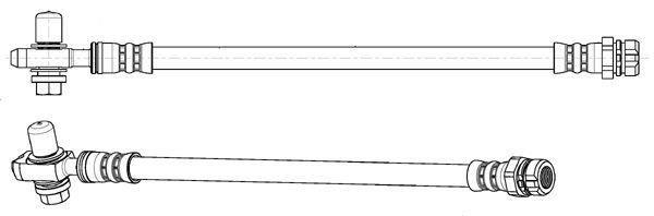 Flexible de frein (Durite de frein) FERODO ref. FHY2822