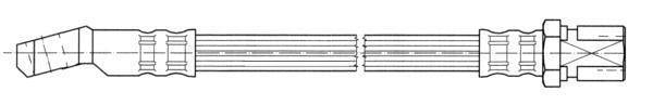 Flexible de frein (Durite de frein) FERODO ref. FHY2868