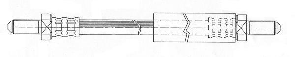 Flexible de frein (Durite de frein) FERODO FHY2909