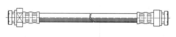 Flexible de frein (Durite de frein) FERODO  ref. FHY2967
