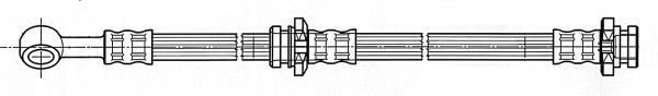 Flexible de frein (Durite de frein) FERODO ref. FHY3010