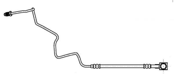 Flexible de frein (Durite de frein) FERODO ref. FHY3067