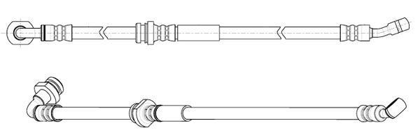 Flexible de frein (Durite de frein) FERODO FHY3100