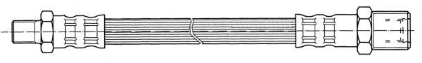 Flexible de frein (Durite de frein) FERODO ref. FHY3133