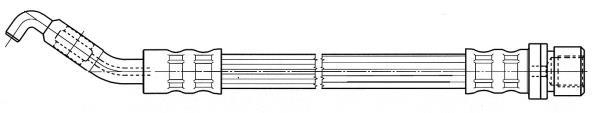 Flexible de frein (Durite de frein) FERODO ref. FHY3136