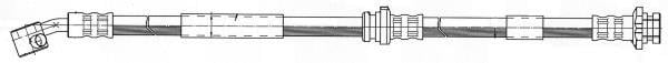 Flexible de frein (Durite de frein) FERODO ref. FHY3163