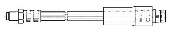 Flexible de frein (Durite de frein) FERODO FHY3177