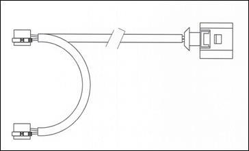 Contacteur de témoin d'usure (Témoin d'usure plaquettes) FERODO FWI340