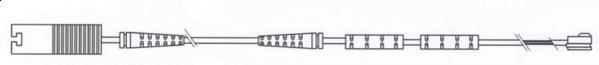 Contacteur de témoin d'usure (Témoin d'usure plaquettes) FERODO FWI360