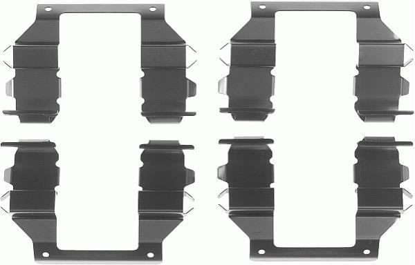 Kit acessórios de pastilhas de travão FERODO ref. FBA491