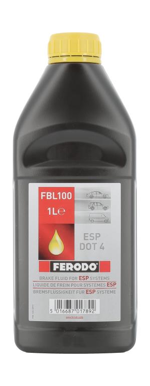 Liquide de frein (Huile de frein) FERODO 1.0 L - ref. FBL100