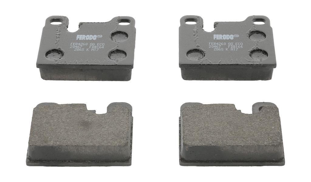 Jeu de 4 plaquettes de frein FERODO  ref. FDB164