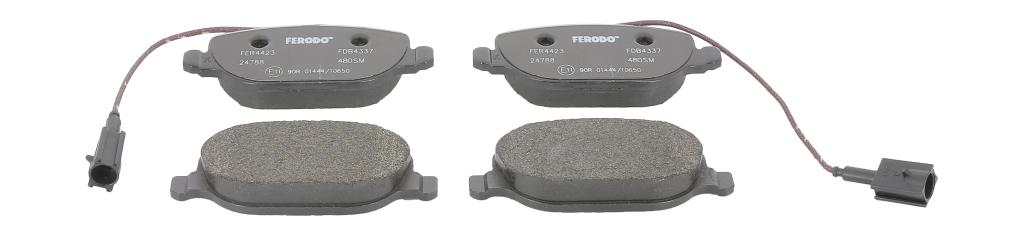Jeu de 4 plaquettes de frein FERODO  ref. FDB4337