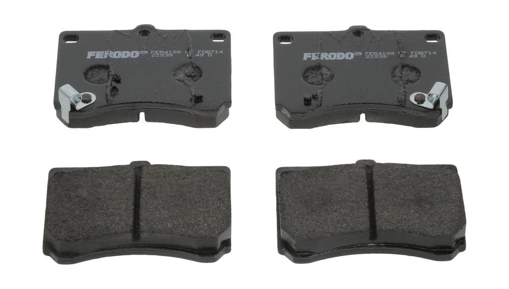 Jeu de 4 plaquettes de frein FERODO  ref. FDB714