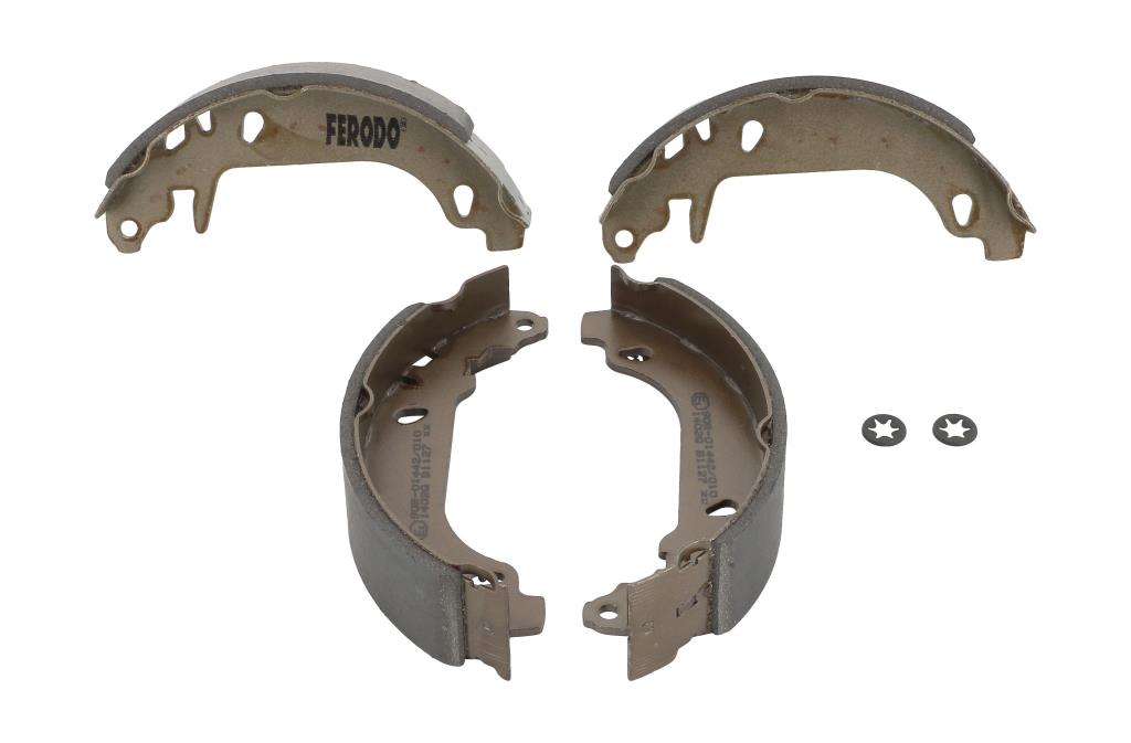 Jeu de 4 mâchoires de frein (Garniture de frein à tambour) FERODO ref. FSB243