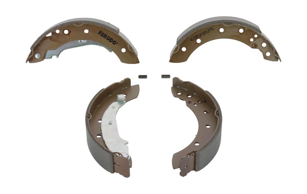 Jeu de 4 mâchoires de frein (Garniture de frein à tambour) FERODO ref. FSB519