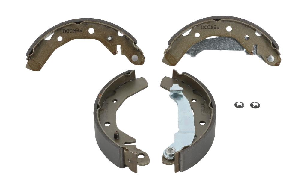 Jeu de 4 mâchoires de frein (Garniture de frein à tambour) FERODO ref. FSB566
