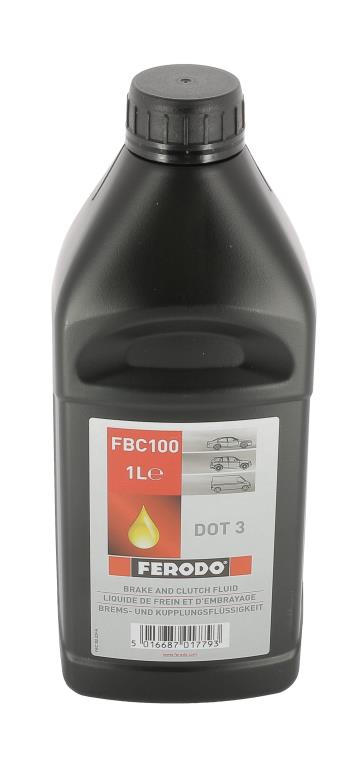 Liquide de frein (Huile de frein) FERODO 1.0 L - ref. FBC100