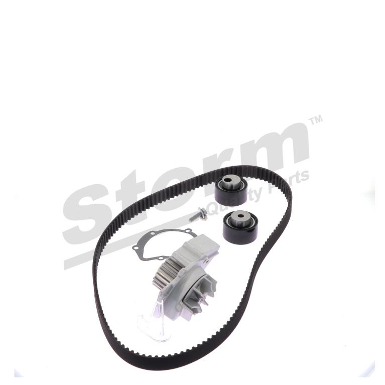 Pompe à eau + kit de courroie de distribution (Kit courroie de distribution) Storm ref. 5550358KP