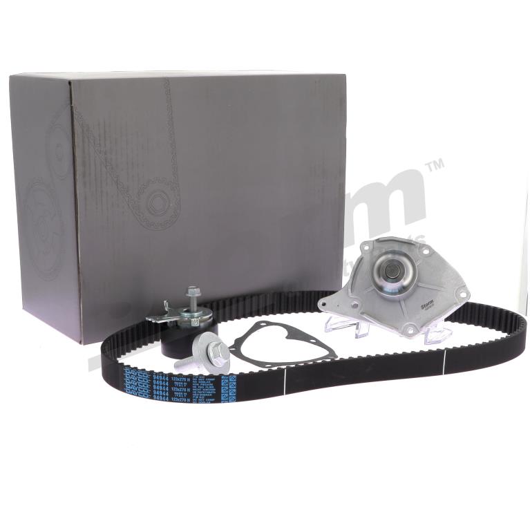 Pompe à eau + kit de courroie de distribution (Kit courroie de distribution) Storm ref. 5550579KP