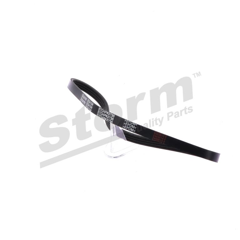 Courroie trapézoïdale à nervures Storm ref. STO4PK0738