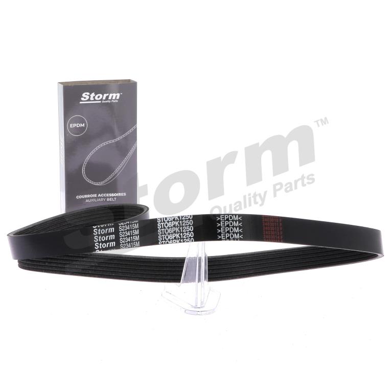 Courroie trapézoïdale à nervures Storm ref. STO6PK1250
