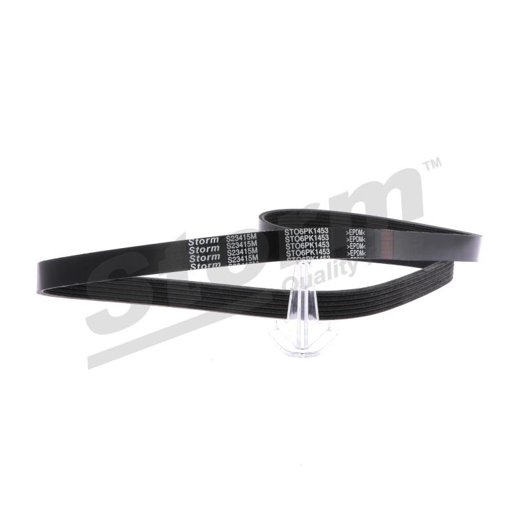 Courroie trapézoïdale à nervures Storm ref. STO6PK1453