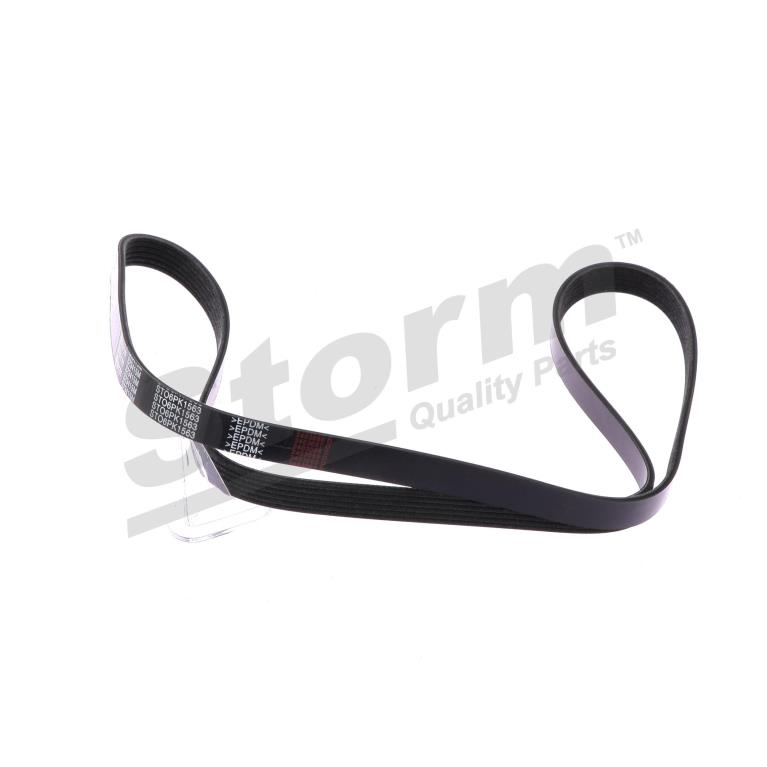 Courroie trapézoïdale à nervures Storm ref. STO6PK1563