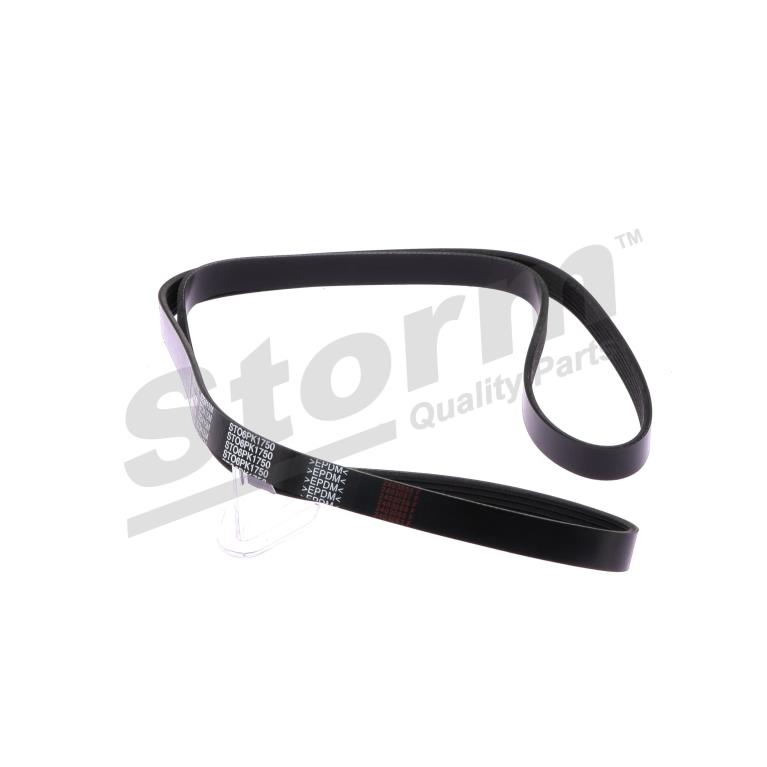 Courroie trapézoïdale à nervures Storm ref. STO6PK1750