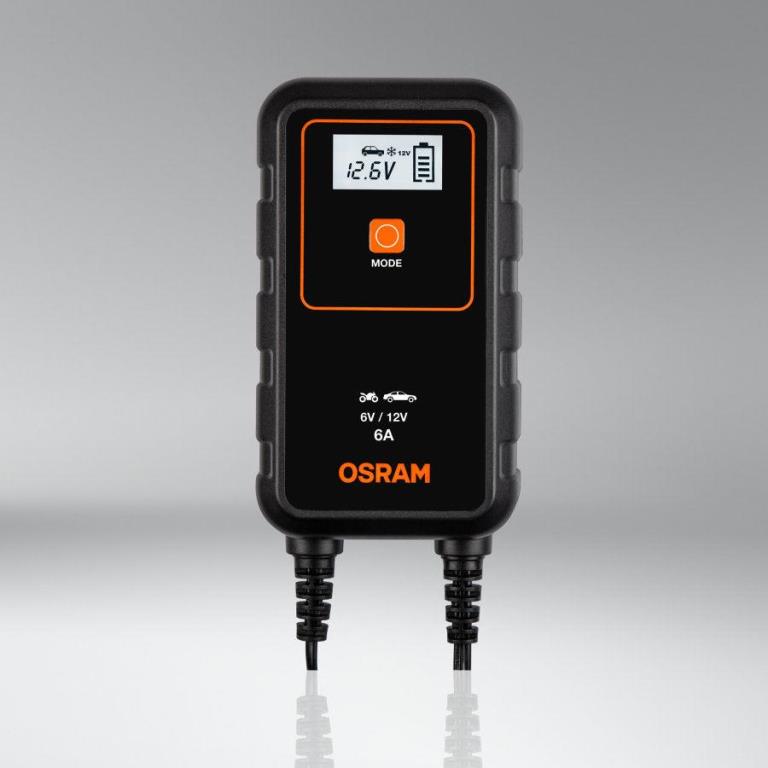 Chargeur de batterie de voiture ((de 6 à 12 V, et câbles)) OSRAM ref. OEBCS906