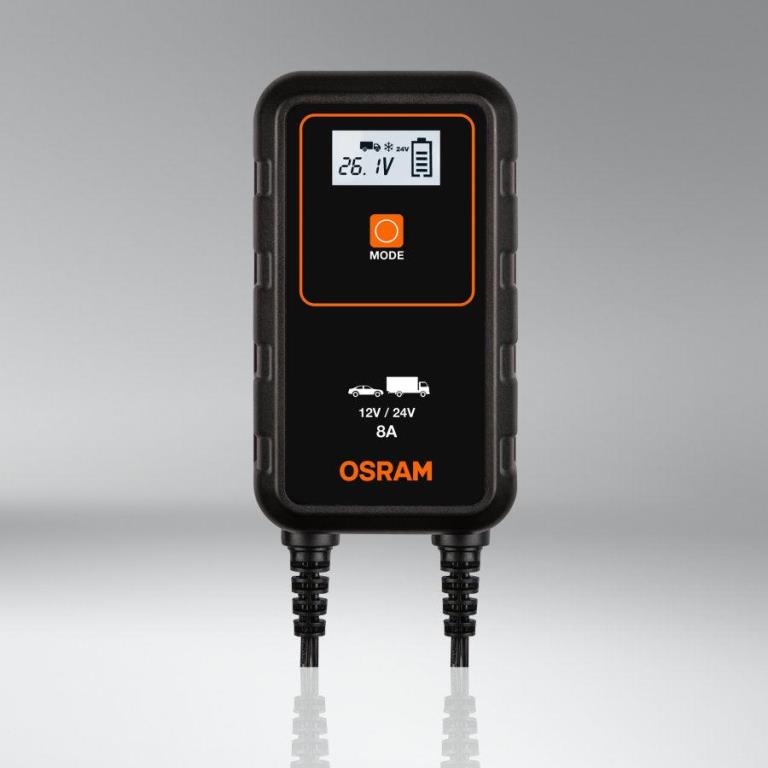 Chargeur de batterie de voiture ((de 6 à 12 V, et câbles)) OSRAM ref. OEBCS908