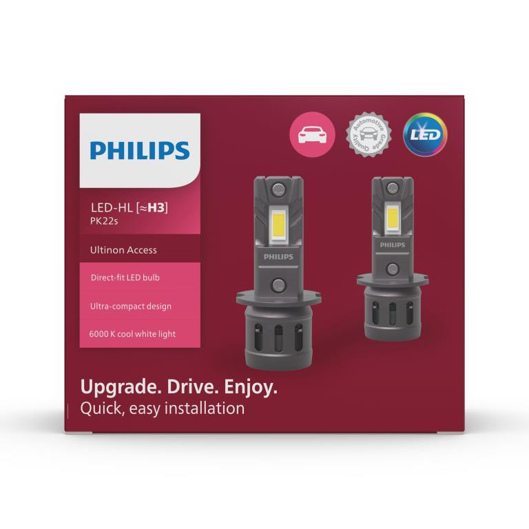 Bombilla LED, Faros delanteros PHILIPS H3 - ref. 11336U2500C2